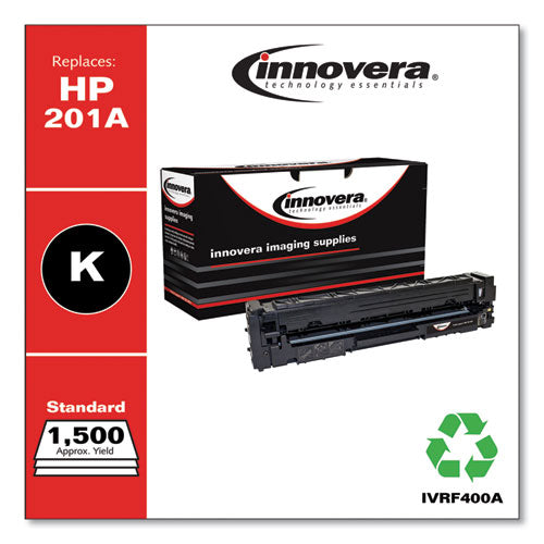Image of Innovera® Remanufactured Black Toner, Replacement for 201A (CF400A), 1,500 Page-Yield