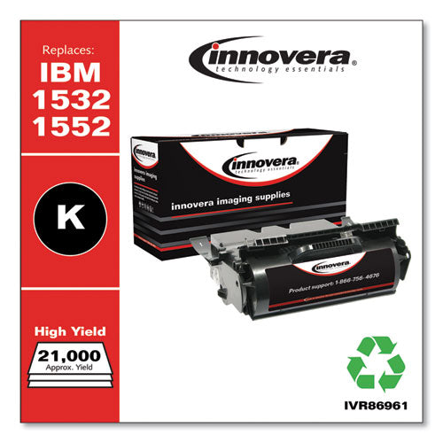 Image of Innovera® Remanufactured Black High-Yield Toner, Replacement for 75P6960, 21,000 Page-Yield