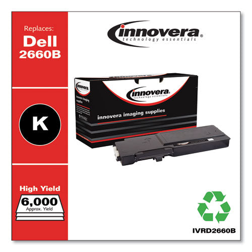 Image of Innovera® Remanufactured Black High-Yield Toner, Replacement for 593-BBBU, 6,000 Page-Yield