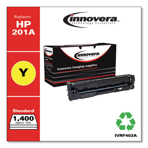 Image of Innovera® Remanufactured Yellow Toner, Replacement for 201A (CF402A), 1,400 Page-Yield