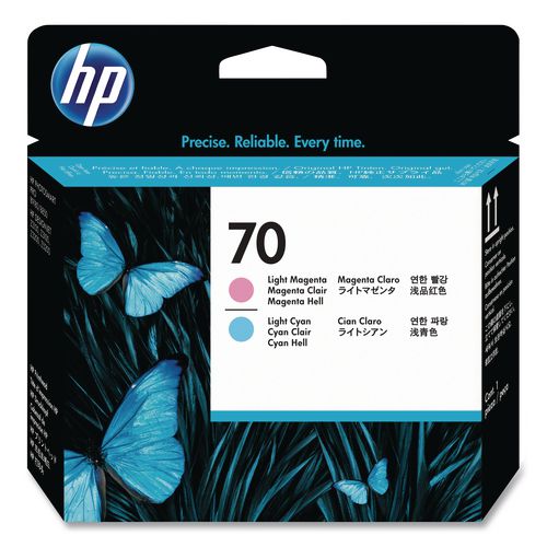 Image of HP HP 70, (c9405a) Light Cyan/light Magenta Printhead