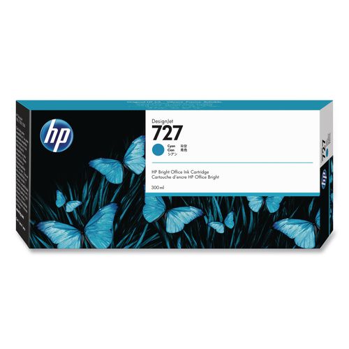 Image of HP HP 727, (f9j76a) Cyan Original Ink Cartridge