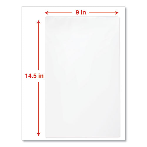 Image of Universal® Laminating Pouches, 3 Mil, 9" X 14.5", Gloss Clear, 25/pack