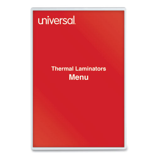 Image of Universal® Laminating Pouches, 3 Mil, 18" X 12", Gloss Clear, 25/pack