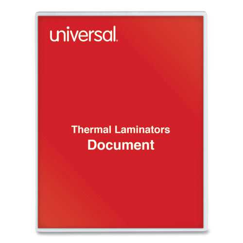 Image of Universal® Laminating Pouches, 5 Mil, 9" X 11.5", Gloss Clear, 100/pack