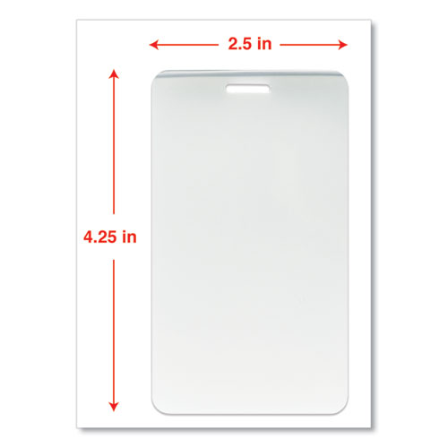 Image of Universal® Laminating Pouches, 5 Mil, 2.5" X 4.25", Gloss Clear, 25/pack