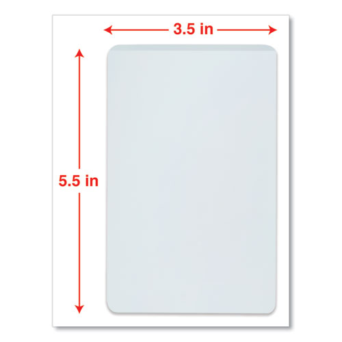 Image of Universal® Laminating Pouches, 5 Mil, 5.5" X 3.5", Gloss Clear, 25/pack