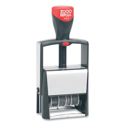 Image of COSCO 2000PLUS® Classic Line Message Dater, Self-Inking, 12 Phrases, 5 Years, 1.75 X 0.25, Black
