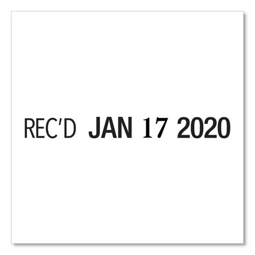 Image of COSCO 2000PLUS® Classic Line Message Dater, Self-Inking, 12 Phrases, 5 Years, 1.75 X 0.25, Black