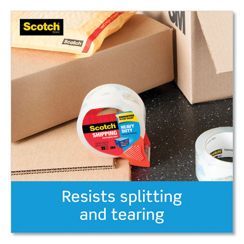 Image of Scotch® 3850 Heavy-Duty Packaging Tape With Dispenser, 3" Core, 1.88" X 54.6 Yds, Clear, 1/roll