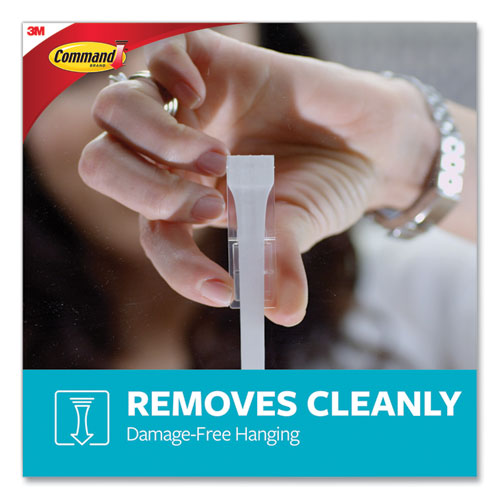 Image of Command Medium Bath Hooks Value Pack, Plastic, White, 3 Lb Capacity, 6 Hooks And 6 Strips