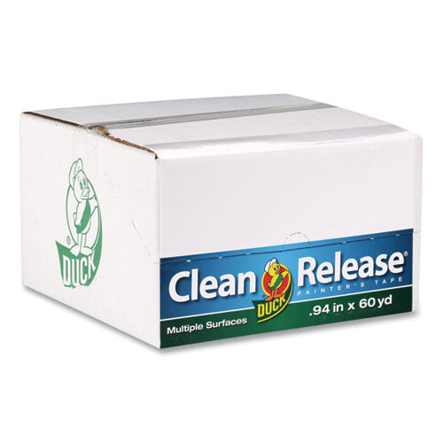 Image of Duck® Clean Release Painter's Tape, 3" Core, 0.94" X 60 Yds, Blue, 24/carton