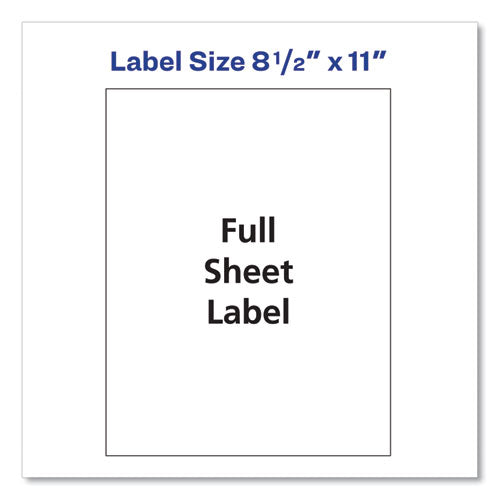 Image of Avery® Shipping Labels With Trueblock Technology, Inkjet Printers, 8.5 X 11, White, 100/box