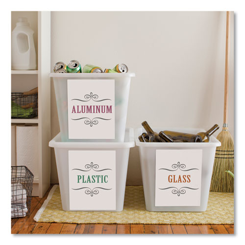 Image of Avery® Shipping Labels With Trueblock Technology, Inkjet Printers, 8.5 X 11, White, 100/box