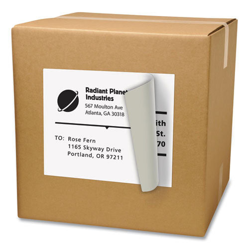 Image of Avery® Shipping Labels With Trueblock Technology, Inkjet/laser Printers, 8.5 X 11, White, 500/box