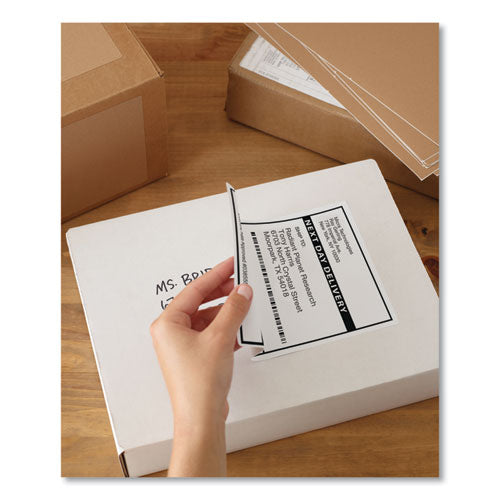 Image of Avery® Shipping Labels W/ Trueblock Technology, Laser Printers, 5.5 X 8.5, White, 2/sheet, 100 Sheets/box