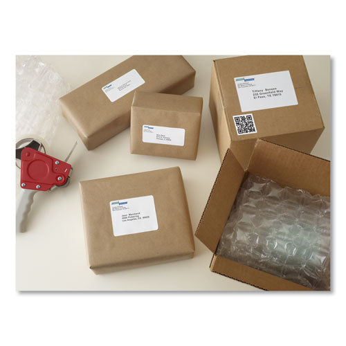 Image of Avery® Shipping Labels W/ Trueblock Technology, Laser Printers, 5.5 X 8.5, White, 2/sheet, 100 Sheets/box
