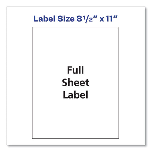 Image of Avery® Shipping Labels With Trueblock Technology, Inkjet/laser Printers, 8.5 X 11, White, 500/box