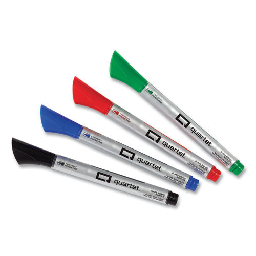 Image of Quartet® Premium Glass Board Dry Erase Marker, Fine Bullet Tip, Assorted Colors, 4/pack