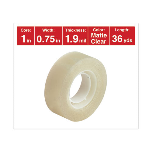 Image of Universal® Invisible Tape, 1" Core, 0.75" X 36 Yds, Clear