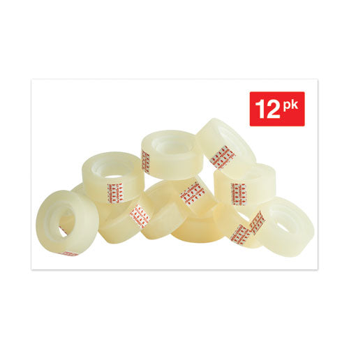 Image of Universal® Invisible Tape, 1" Core, 0.75" X 83.33 Ft, Clear, 12/pack