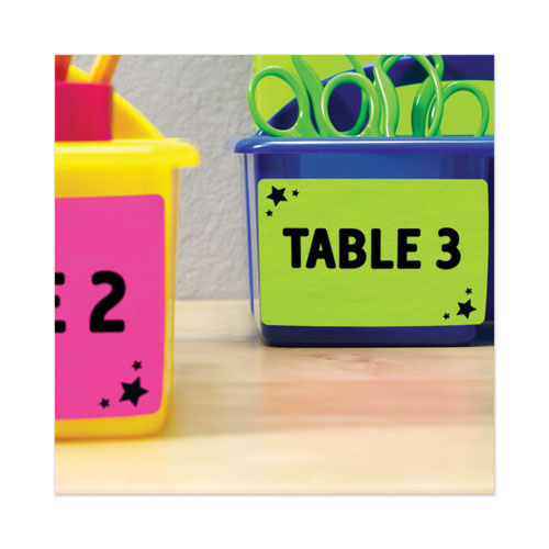 Image of Avery® High-Visibility Permanent Laser ID Labels, 5.5 x 8.5, Neon Green, 200/Box