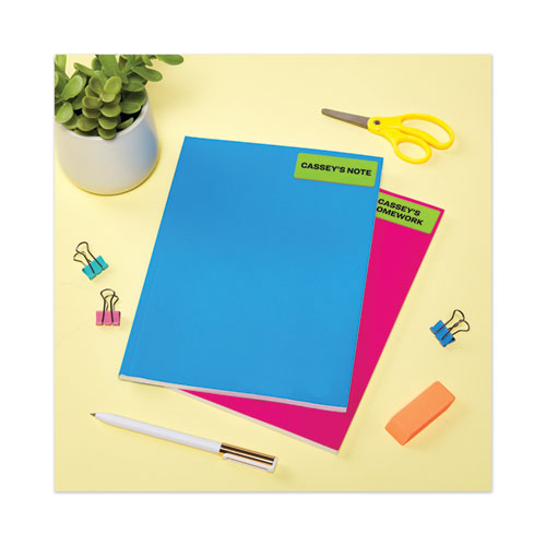Image of Avery® High-Visibility Permanent Laser ID Labels, 1 x 2.63, Neon Green, 750/Pack