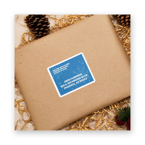 Image of Avery® Waterproof Shipping Labels With Trueblock And Sure Feed, Laser Printers, 3.33 X 4, White, 6/sheet, 50 Sheets/pack
