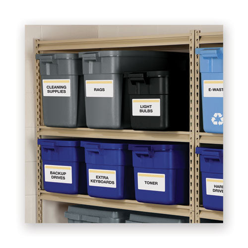 Image of Avery® Waterproof Shipping Labels With Trueblock Technology, Laser Printers, 5.5 X 8.5, White, 2/sheet, 50 Sheets/pack