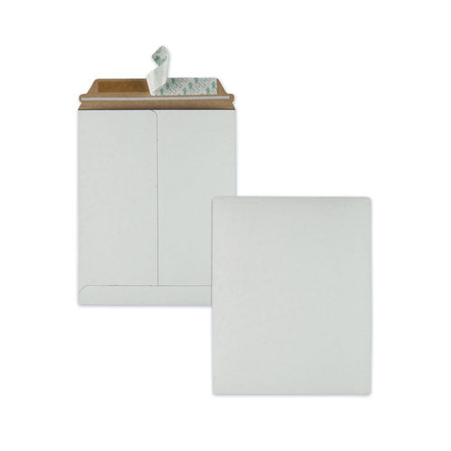 Image of Quality Park Photo/Document Mailer, Cheese Blade Flap, Redi-Strip Adhesive Closure, 9 x 11.5, White, 25/Box