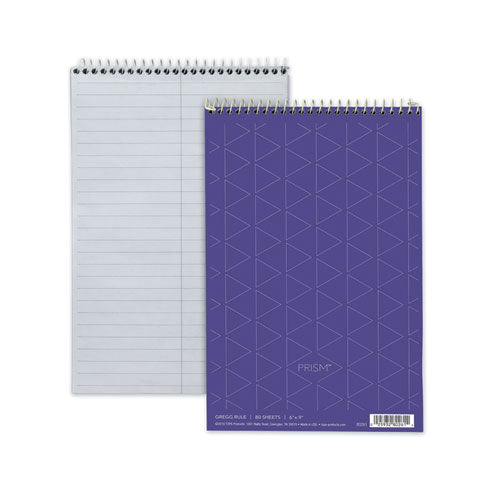 Image of TOPS Prism Steno Pads, Gregg Rule, Orchid Cover, 80 Orchid 6 X 9 Sheets, 4/pack