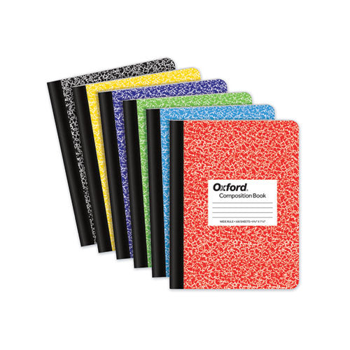 Image of TOPS Composition Book, Wide/Legal Rule, Randomly Assorted Cover Color, (100) 9.75 x 7.5 Sheets