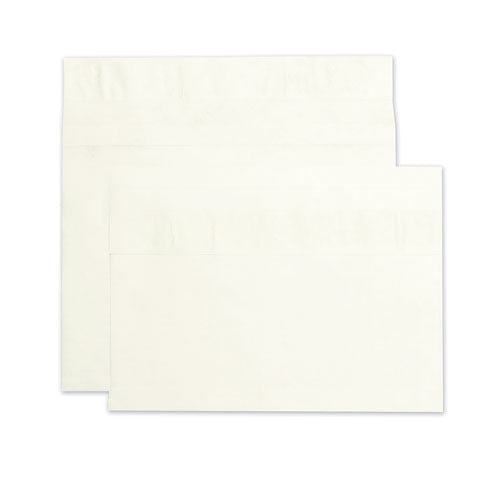 Image of Survivor® Heavyweight 18 lb Tyvek Open End Expansion Mailers, #15, Square Flap, Redi-Strip Adhesive Closure, 10 x 15, White, 100/Carton