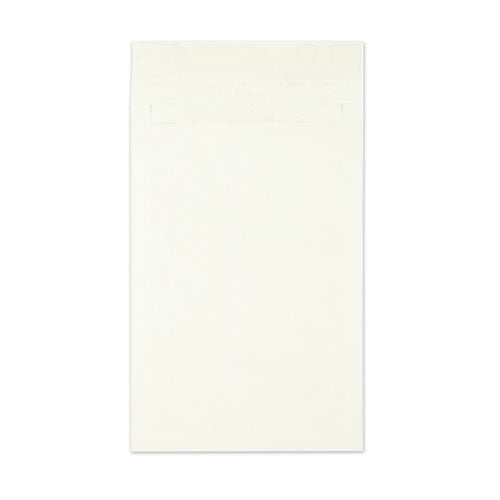 Image of Survivor® Heavyweight 18lb Tyvek Open End Expansion Mailers, #15 1/2, Cheese Blade Flap, Redi-Strip Closure, 12 x 16, White, 100/Carton