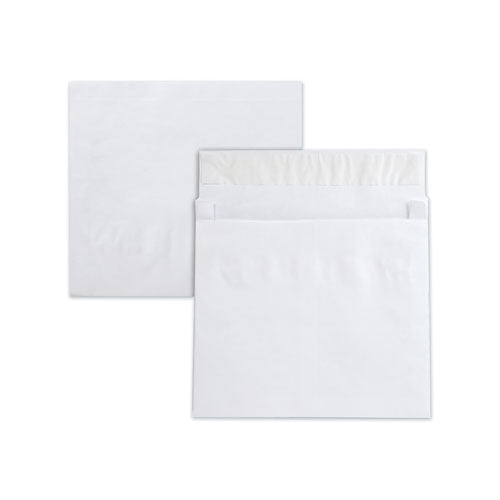 Image of Survivor® Lightweight 14 lb Tyvek Open End 2" Expansion Mailers, #13 1/2, Square Flap, Redi-Strip Closure, 10 x 13, White, 25/Box