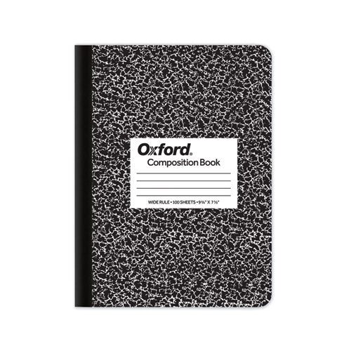 Image of TOPS Composition Book, Wide/Legal Rule, Black Marble Cover, (100) 9.75 x 7.5 Sheets