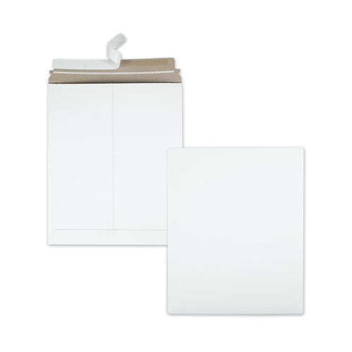 Image of Quality Park Photo/Document Mailer, Cheese Blade Flap, Redi-Strip Adhesive Closure, 11 x 13.5, White, 25/Box