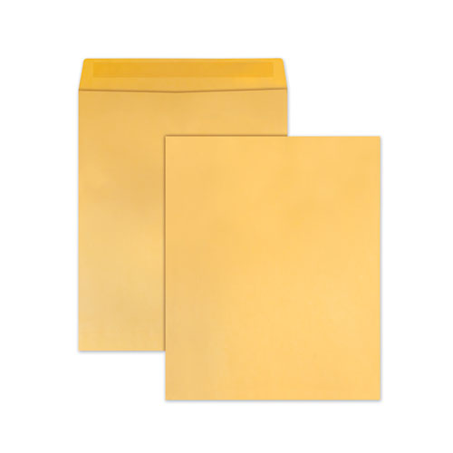 Image of Quality Park Jumbo Size Kraft Envelope, Cheese Blade Flap, Fold-Over Closure, 14 x 18, Brown Kraft, 25/Pack