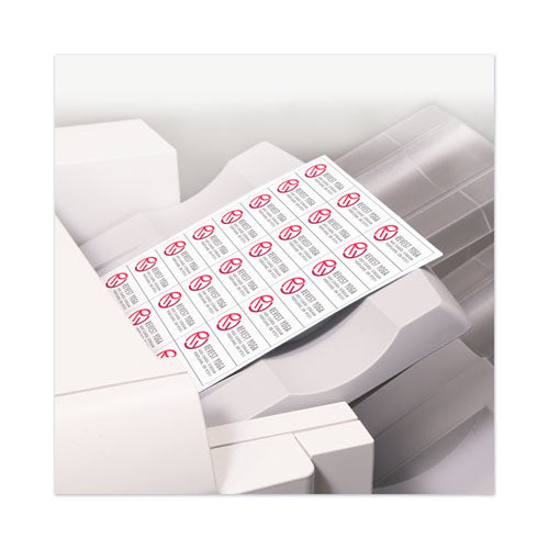 Image of Avery® Copier Mailing Labels, Copiers, 1.38 X 2.81, White, 24/sheet, 100 Sheets/box