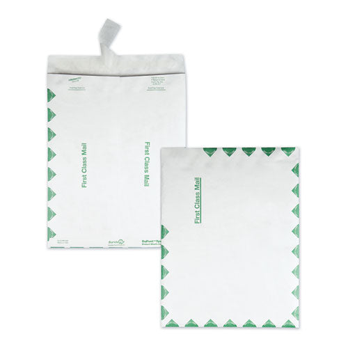 Image of Survivor® Lightweight 14 lb Tyvek Catalog Mailers, First Class, #15 1/2, Square Flap, Redi-Strip Closure, 12 x 15.5, White, 100/Box