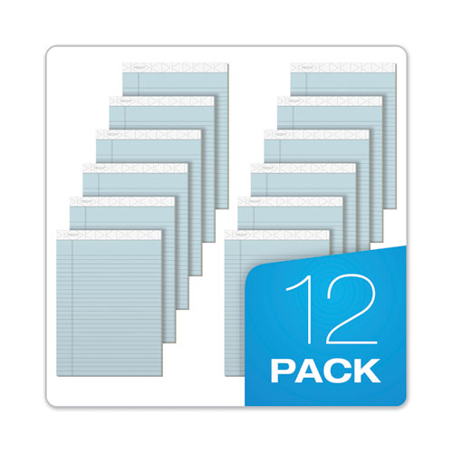 Image of TOPS Prism + Colored Writing Pads, Wide/legal Rule, 50 Pastel Blue 8.5 X 11.75 Sheets, 12/pack