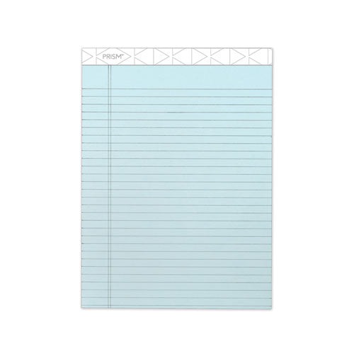 Image of TOPS Prism + Colored Writing Pads, Wide/legal Rule, 50 Pastel Blue 8.5 X 11.75 Sheets, 12/pack