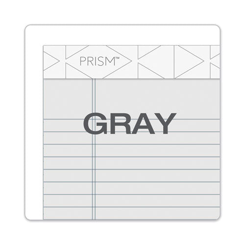 Image of TOPS Prism + Colored Writing Pads, Narrow Rule, 50 Pastel Gray 5 X 8 Sheets, 12/pack