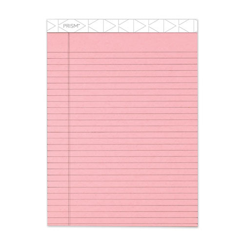 Image of TOPS Prism + Colored Writing Pads, Wide/legal Rule, 50 Pastel Pink 8.5 X 11.75 Sheets, 12/pack
