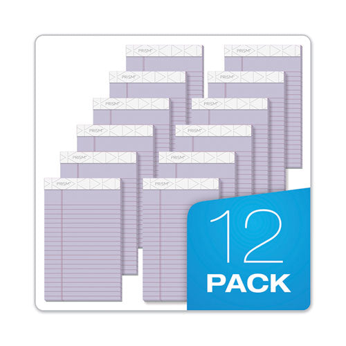 Image of TOPS Prism + Colored Writing Pads, Narrow Rule, 50 Pastel Orchid 5 X 8 Sheets, 12/pack