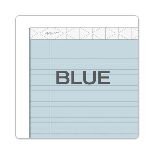 Image of TOPS Prism + Colored Writing Pads, Wide/legal Rule, 50 Pastel Blue 8.5 X 11.75 Sheets, 12/pack