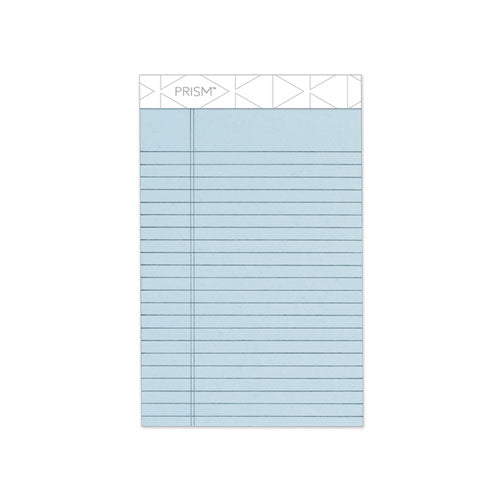 Image of TOPS Prism + Colored Writing Pads, Narrow Rule, 50 Pastel Blue 5 X 8 Sheets, 12/pack