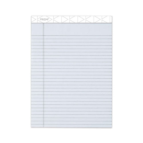 Image of TOPS Prism + Colored Writing Pads, Wide/legal Rule, 50 Pastel Gray 8.5 X 11.75 Sheets, 12/pack