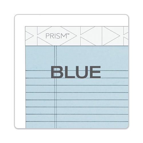Image of TOPS Prism + Colored Writing Pads, Narrow Rule, 50 Pastel Blue 5 X 8 Sheets, 12/pack
