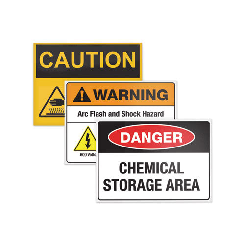 Image of Avery® Surface Safe Removable Label Safety Signs, Inkjet/laser Printers, 3.5 X 5, White, 4/sheet, 15 Sheets/pack